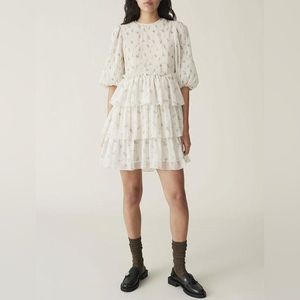 Ganni Georgette Mini Dress